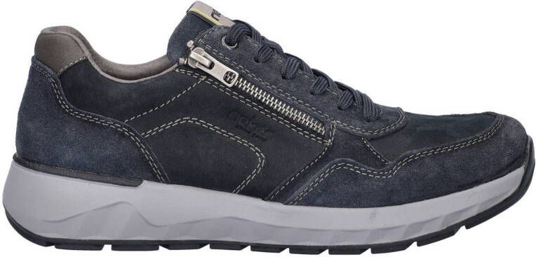 Rieker nubuck sneakers donkerblauw