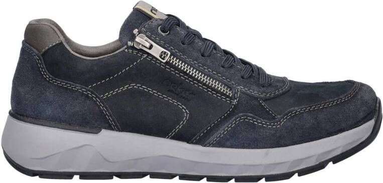 Rieker nubuck sneakers donkerblauw