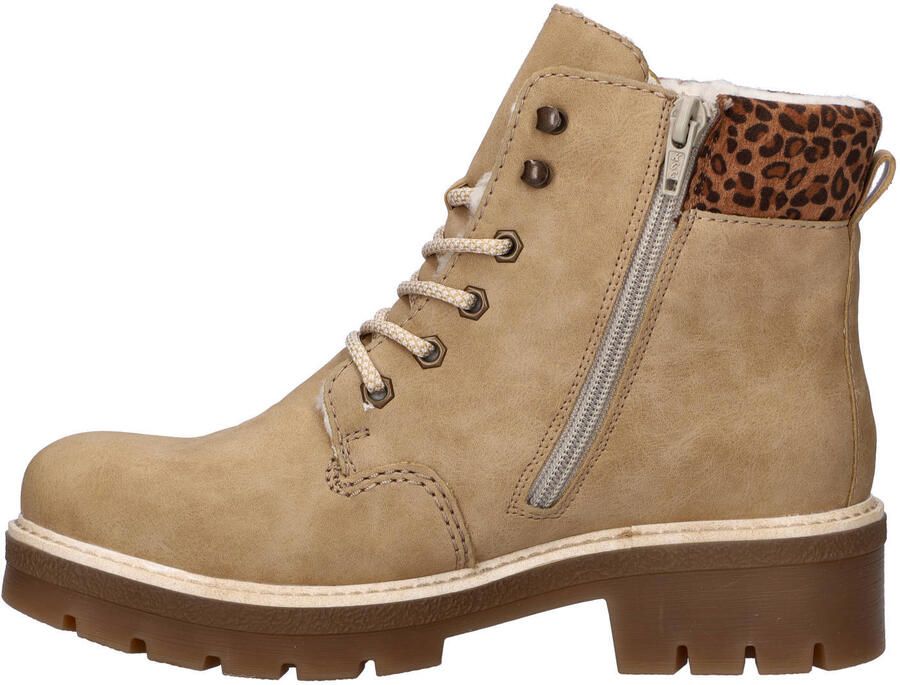 Rieker gevoerde veterboots beige - Foto 2