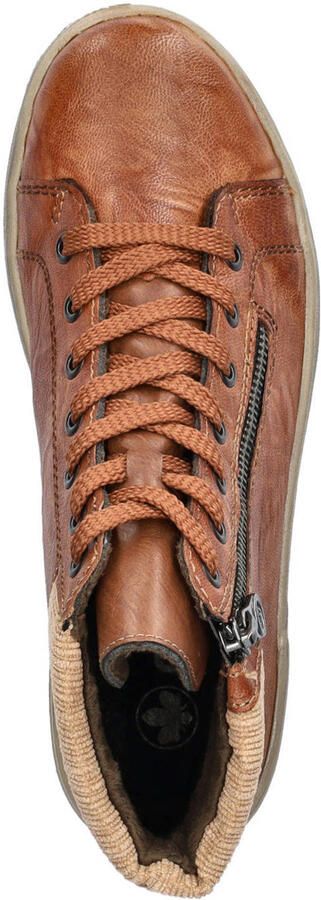 Rieker gevoerde veterboots cognac - Foto 3