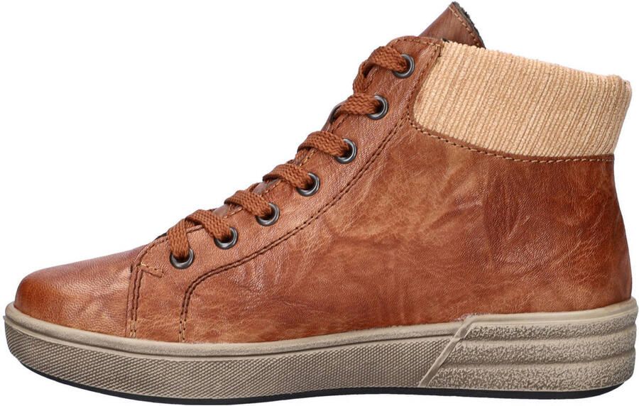 Rieker gevoerde veterboots cognac - Foto 2