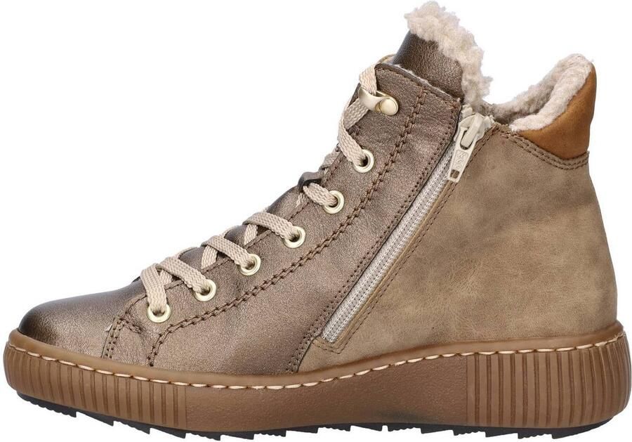 Rieker gevoerde veterboots taupe - Foto 2