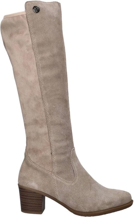 Rieker laarzen met blokhak taupe