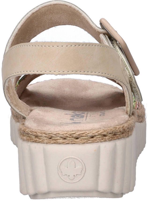 Rieker leren sandalen beige multi - Foto 2