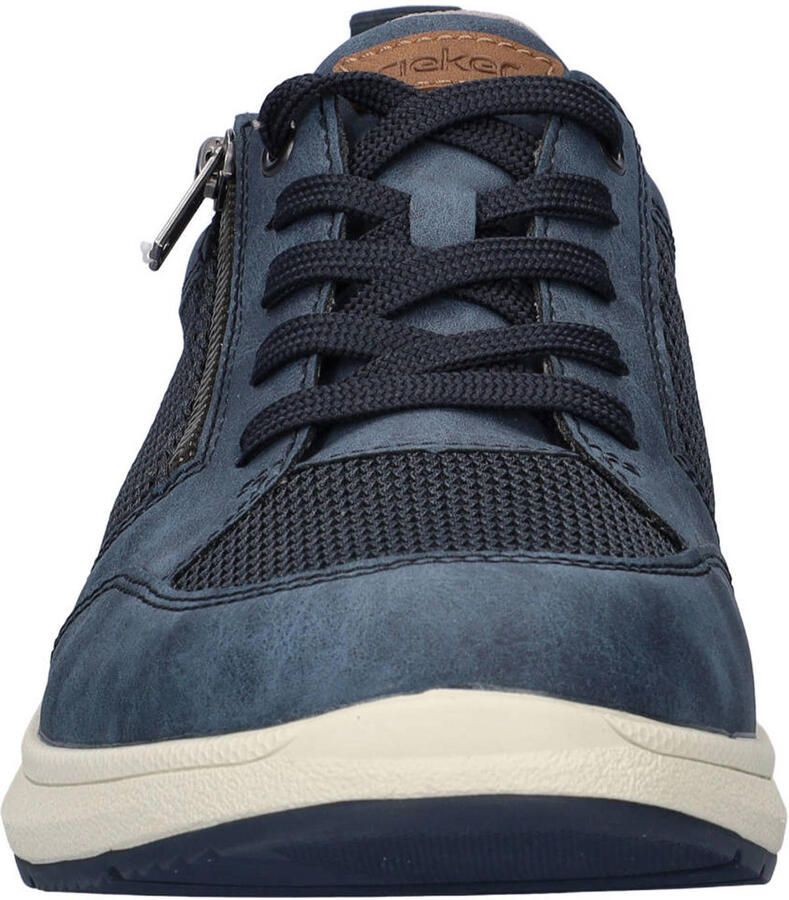 Rieker leren sneakers donkerblauw - Foto 2