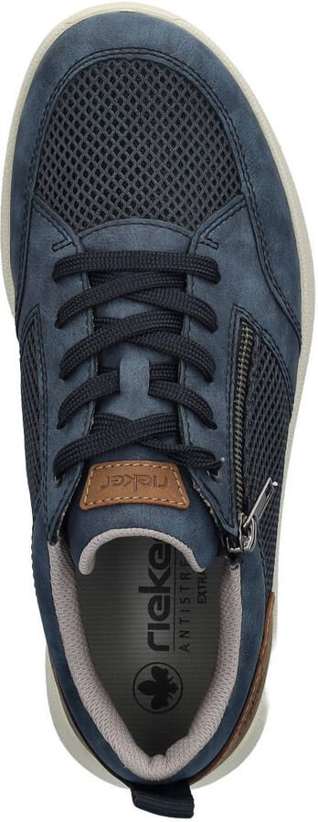 Rieker leren sneakers donkerblauw - Foto 3