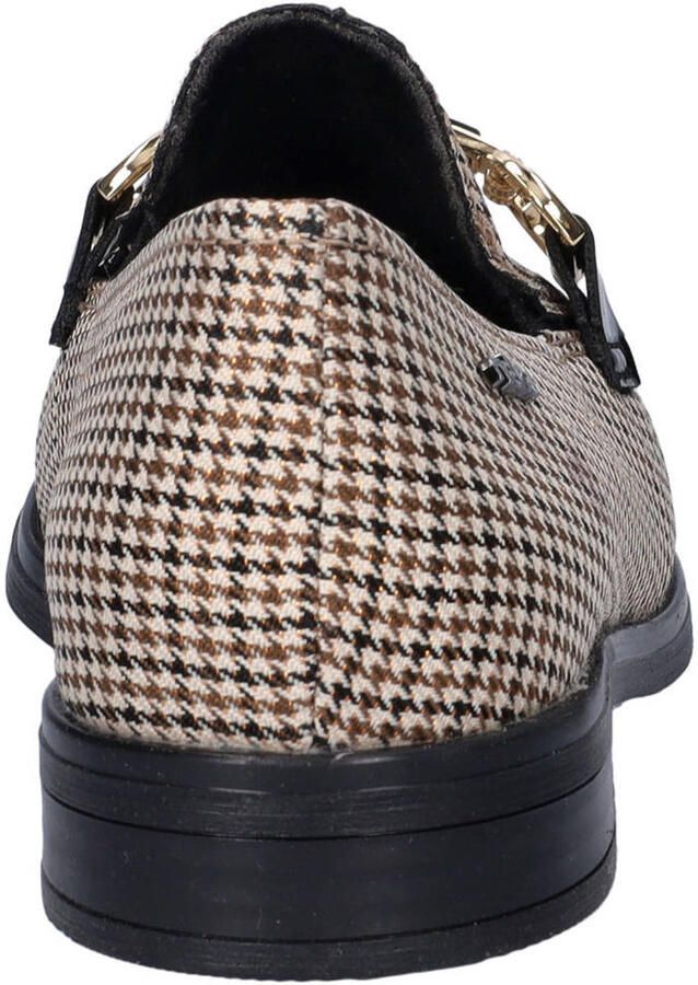 Rieker pied-de-poule loafers bruin zwart - Foto 2