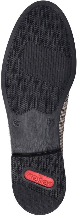 Rieker pied-de-poule loafers bruin zwart - Foto 3