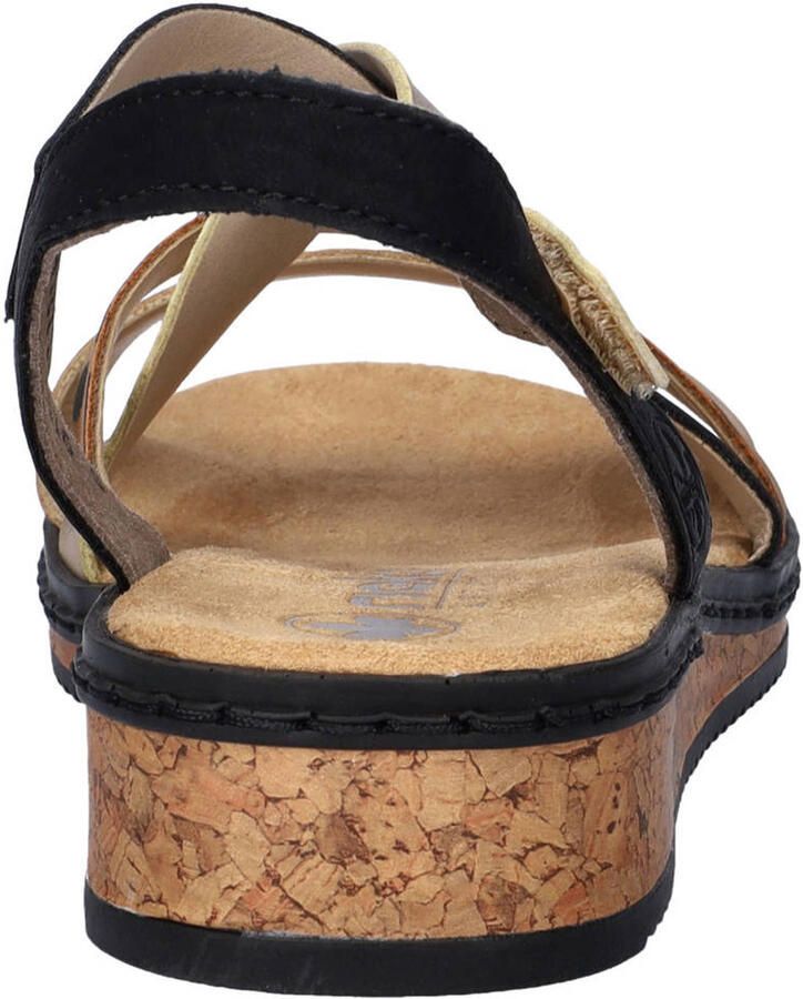 Rieker sandalen zwart goud panter - Foto 2
