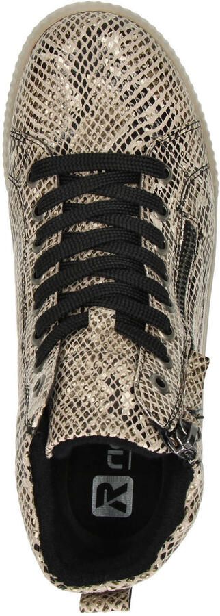 Rieker sneakers met dierenprint beige - Foto 3