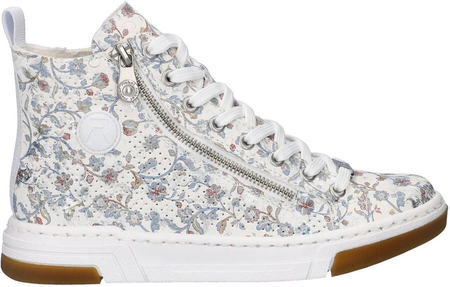 Rieker sneakers wit lichtblauw