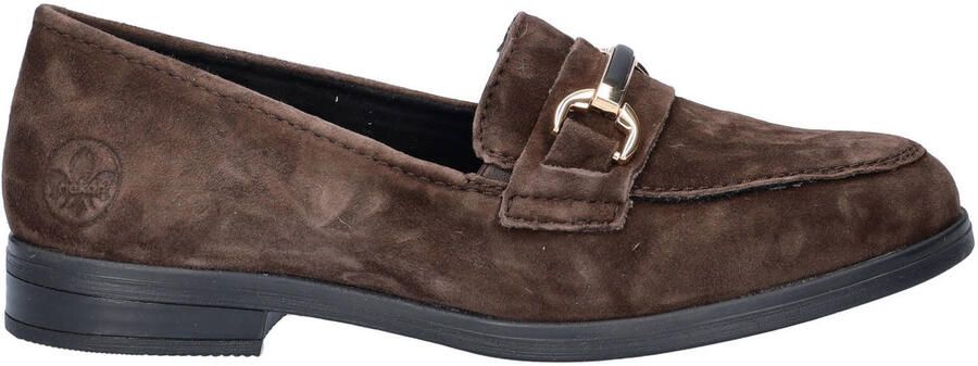 Rieker suède loafers bruin