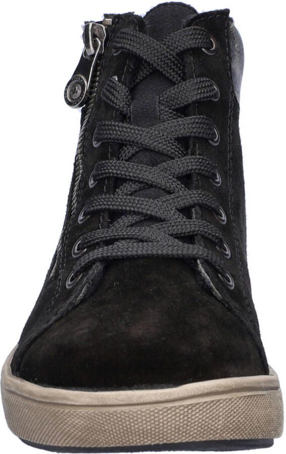 Rieker suède veterboots zwart