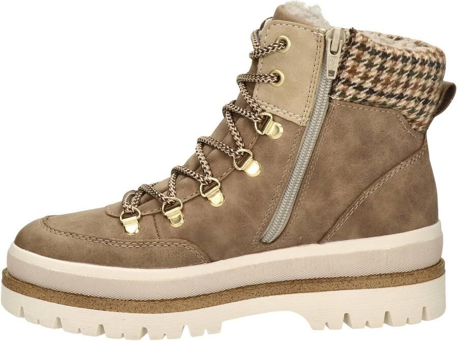 Rieker veterboots met profielzool taupe - Foto 2