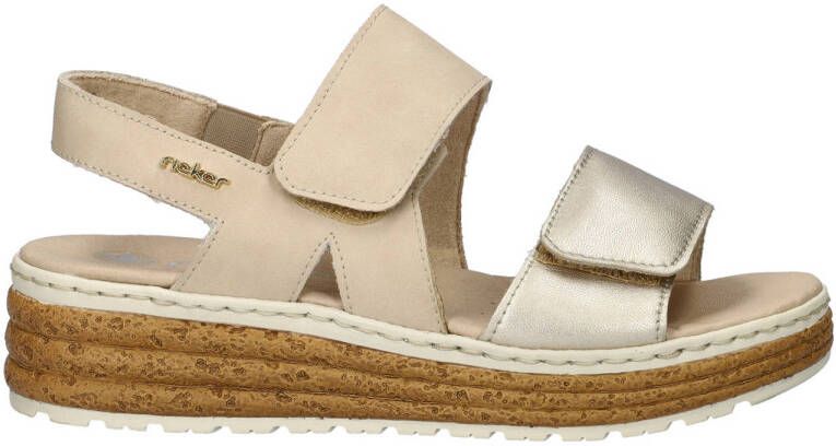 Rieker sandalen beige goud