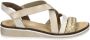 Rieker Sandalen Plat Sandalen Plat Goudkleur - Thumbnail 1