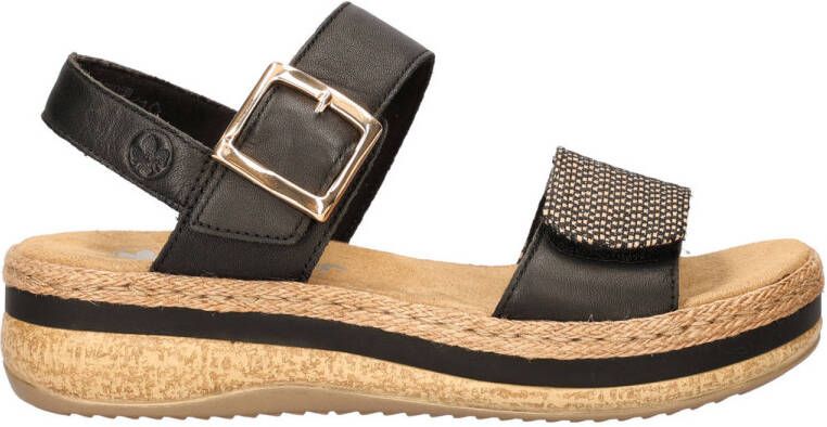 Rieker sandalen zwart