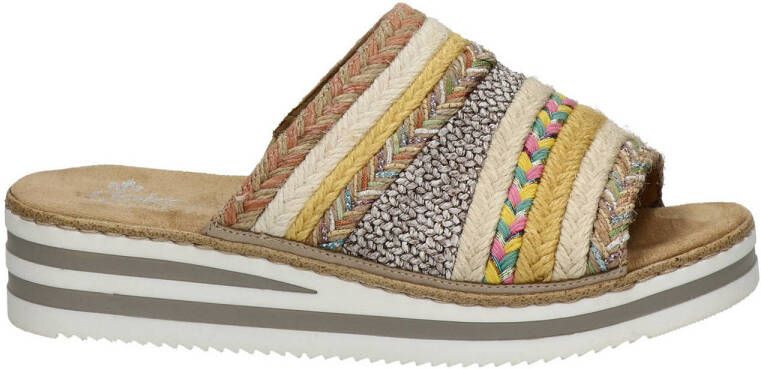 Rieker slippers beige multi