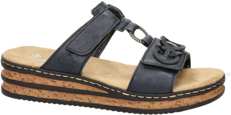 Rieker slippers donkerblauw