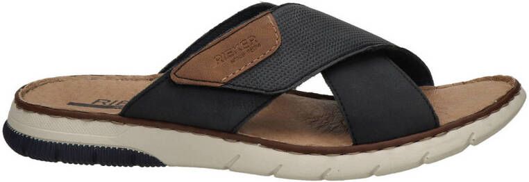 Rieker Slippers zomerschoen slippers klittenbandschoen met klittenbandjes