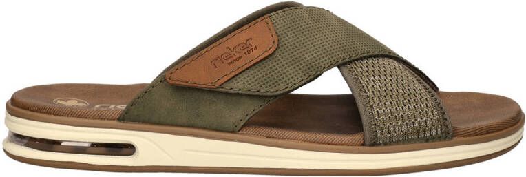 Rieker Slippers zomerschoen strand schoen slippers huisschoen met klittenband