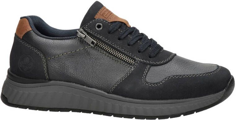 Rieker Comfortabele Blauwe Sneakers met Donkergrijze Zool Blauw Heren