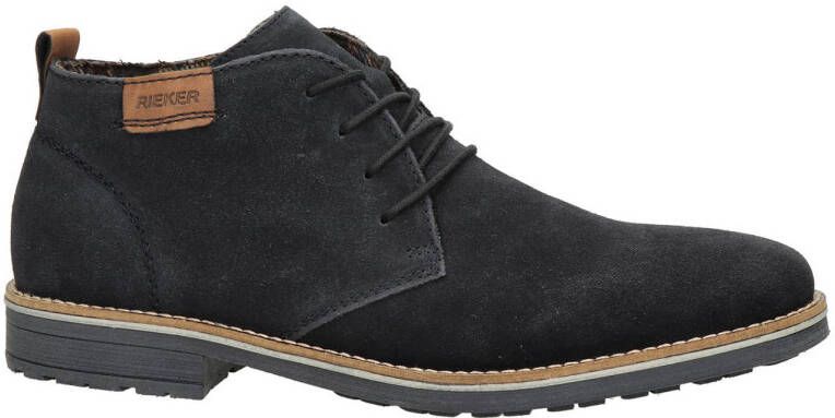 Rieker suède veterschoenen donkerblauw