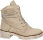 Rieker Beige Bikerboot Jaarrond Draagbaar Zachte Voering Rits & Vetersluiting Beige Dames - Thumbnail 1