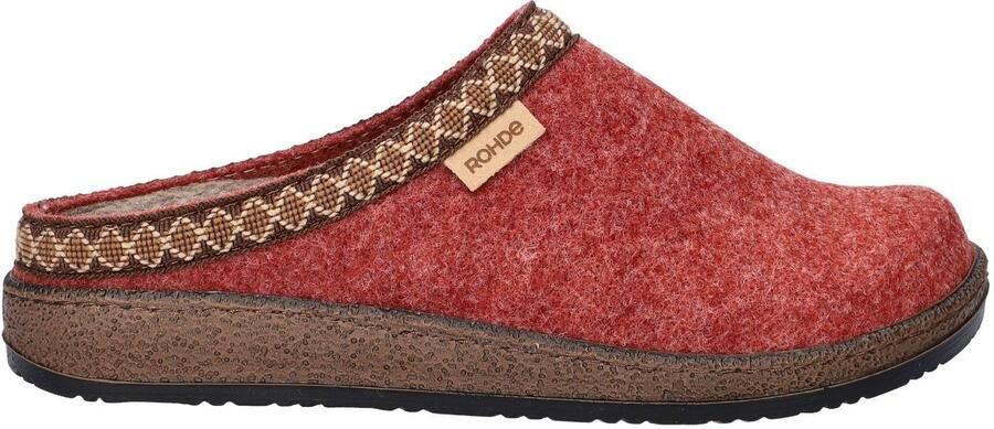 Rohde Novara pantoffels brique