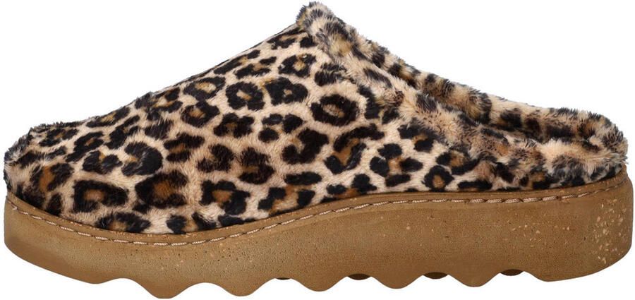 Rohde pantoffels met panterprint beige zwart - Foto 2