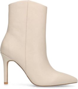 Sacha Dames Off white enkellaarsjes met naaldhak