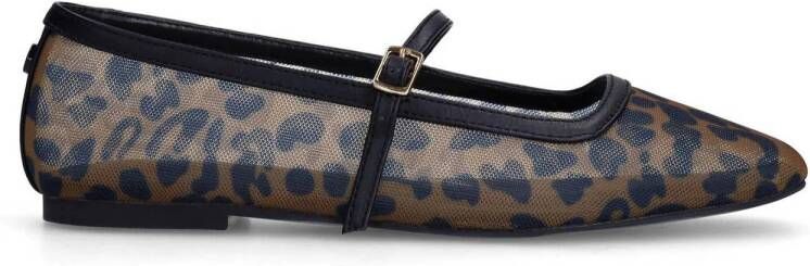 Sacha ballerina's met panterprint zwart