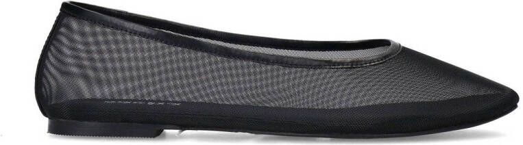 Sacha Dames Zwarte mesh ballerina's