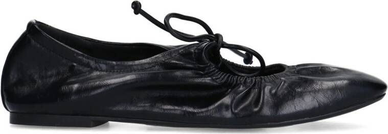 Sacha Dames Zwarte ballerina's met veters
