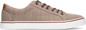 Sacha Heren Beige canvas veterschoenen