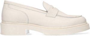 Sacha Dames Off white leren penny loafers