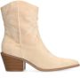 Sacha Dames Beige cowboylaarsjes met hak - Thumbnail 1