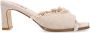 Sacha Dames Beige denim muiltjes met hak - Thumbnail 1
