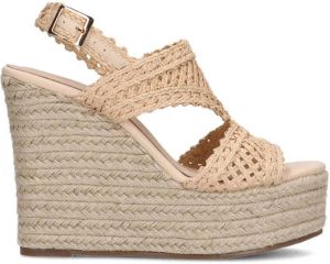 Sacha Dames Beige sleehak sandalen