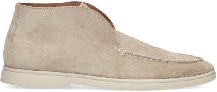 Sacha Heren Beige suède hoge loafers