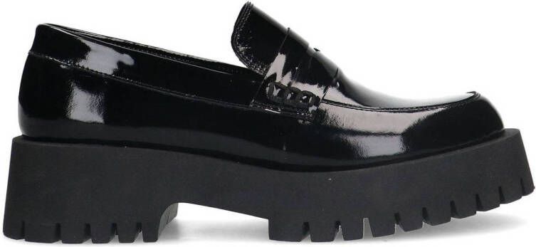 Sacha lakleren loafers zwart