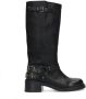 Sacha Dames PRE-ORDER Zwarte buckle biker boots - Thumbnail 1