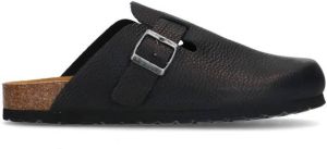 Sacha Heren Zwarte leren clogs