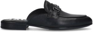 Sacha Heren Zwarte leren slip-on loafers