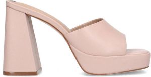 Sacha Dames Roze muiltjes met plateau hak
