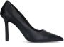 Sacha Dames Zwart leren pumps - Thumbnail 1
