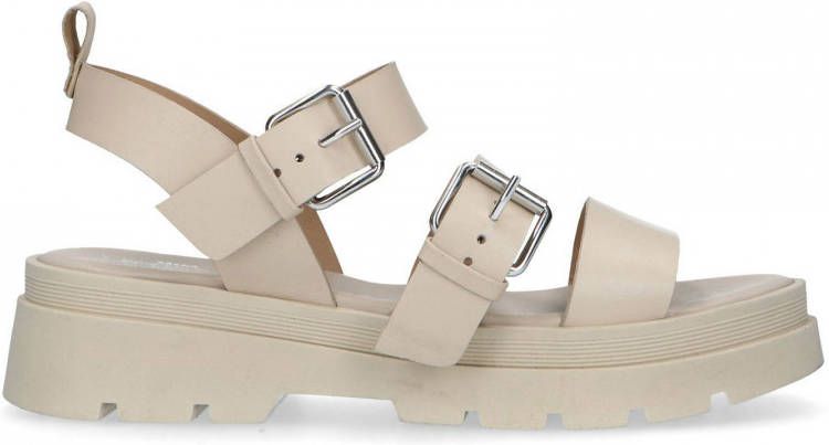 Sacha leren sandalen beige