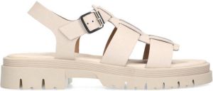 Sacha Dames Off white leren chunky sandalen