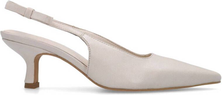 Sacha Dames Off white leren slingback pumps