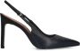 Sacha Dames PRE-ORDER Zwarte leren slingback pumps - Thumbnail 1